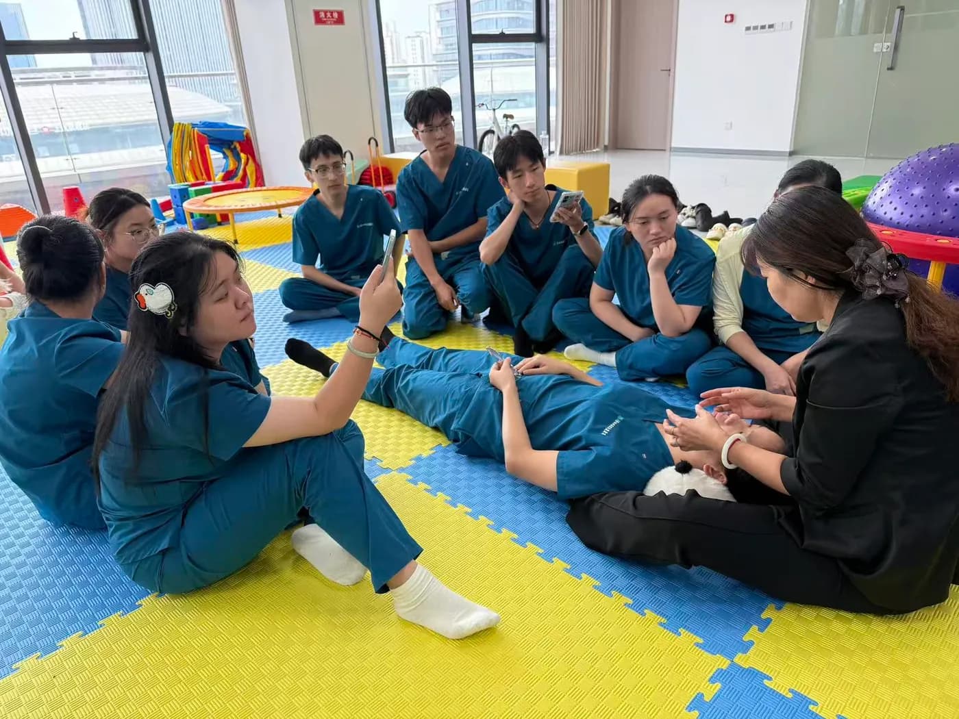 Specialist training: a technique worked through on a colleague