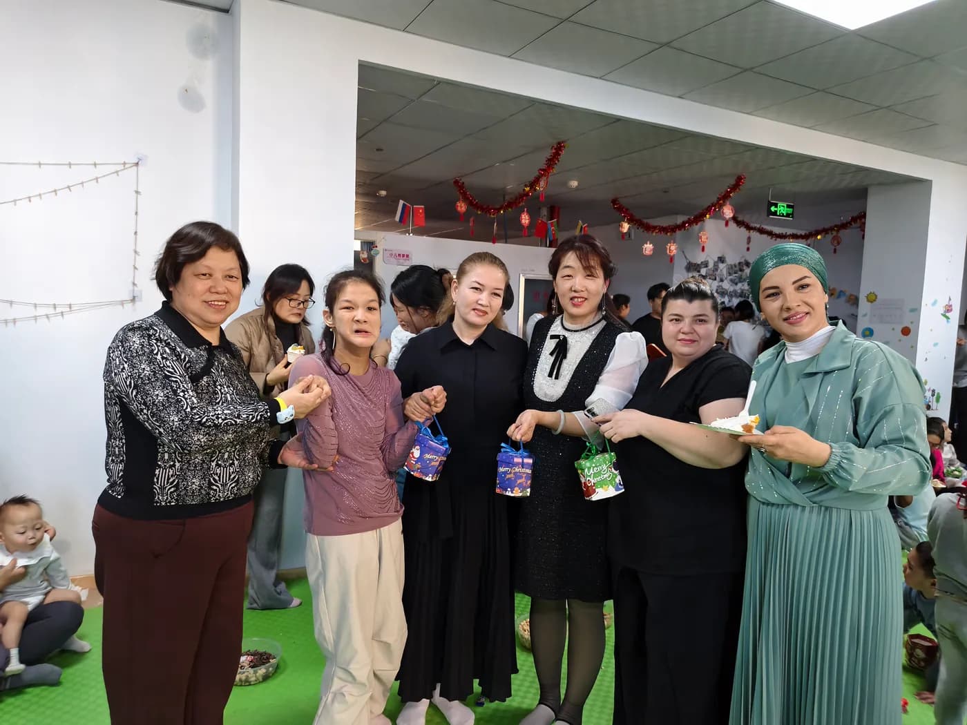 A group photo at the New Year celebration
